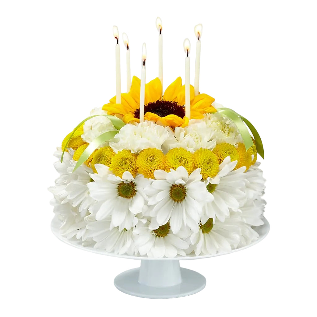 Birthday Smiles Floral Cake