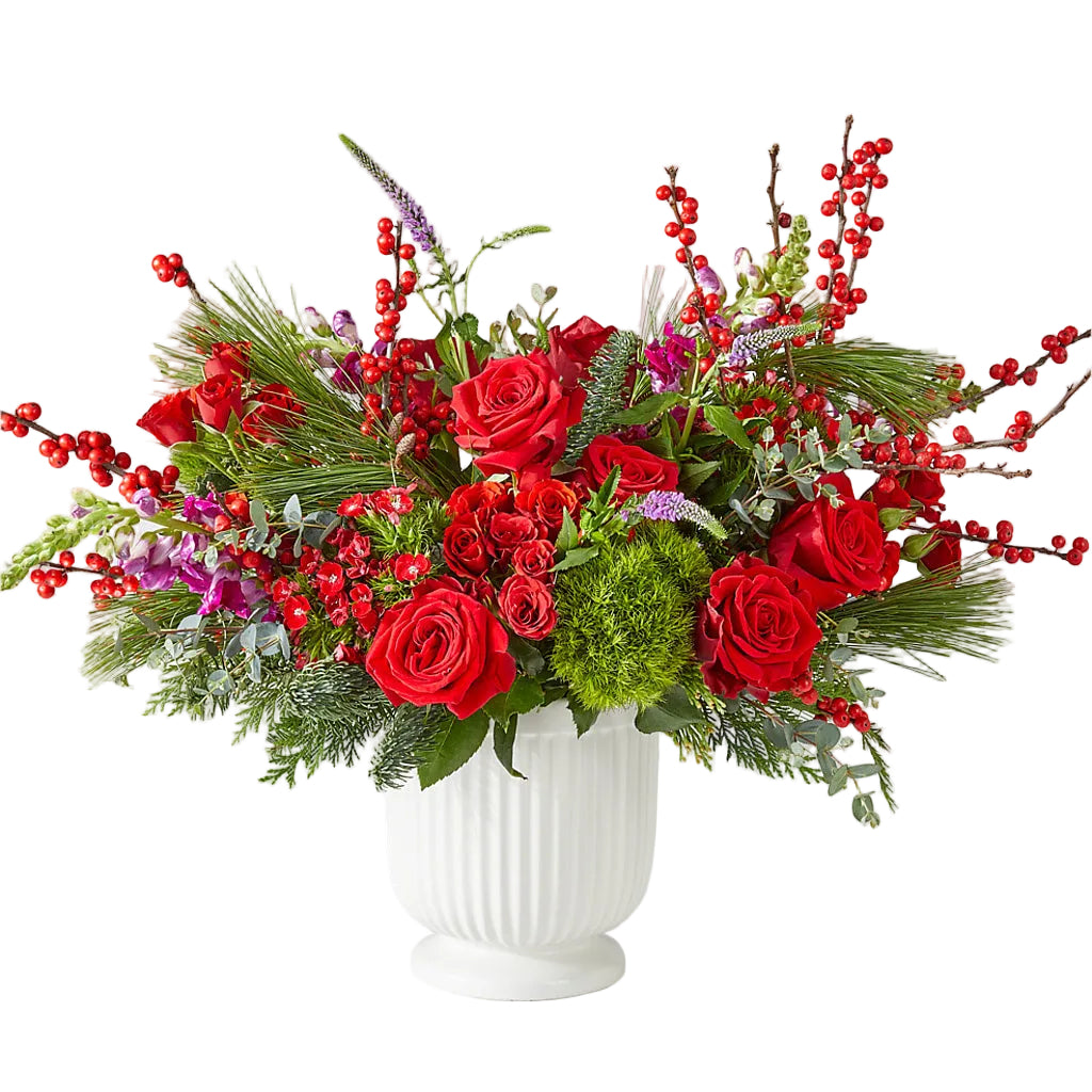 Ramo de lazo rojo grande