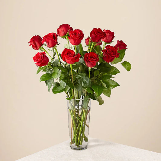 Long Stem Red Rose Bouquet