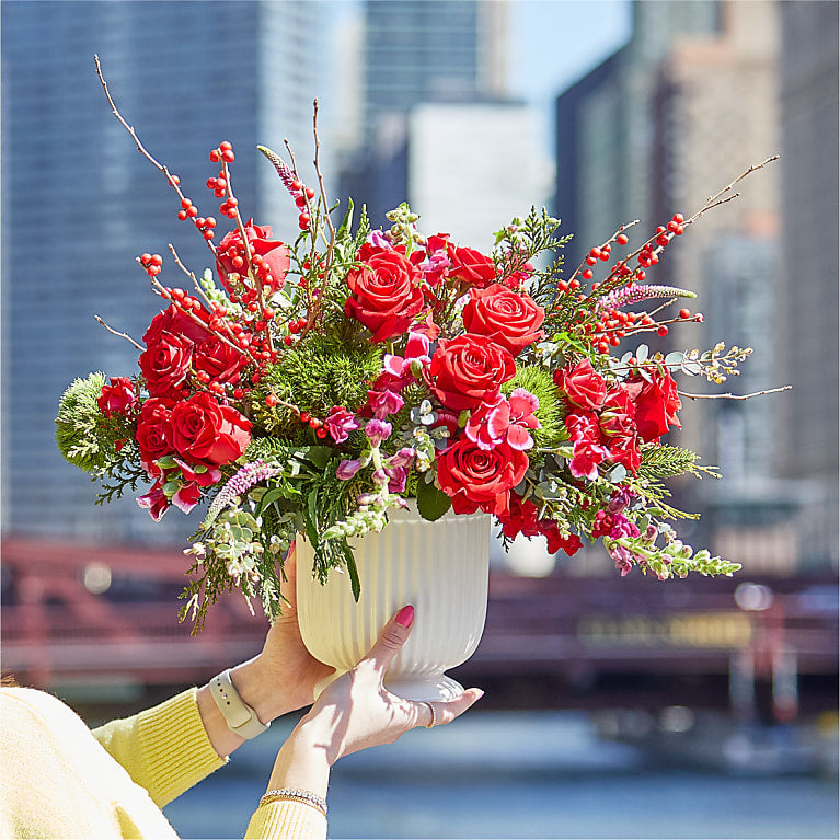Big Red Bow Bouquet