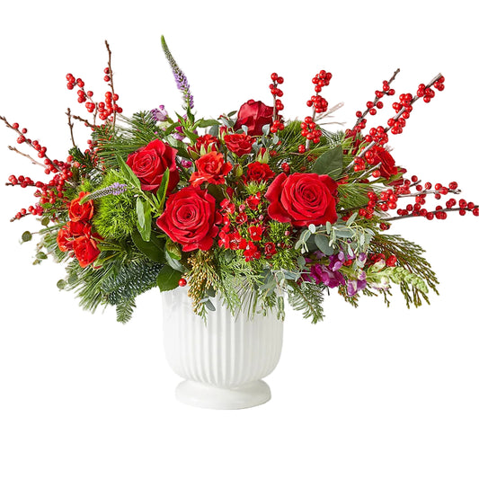 Ramo de lazo rojo grande