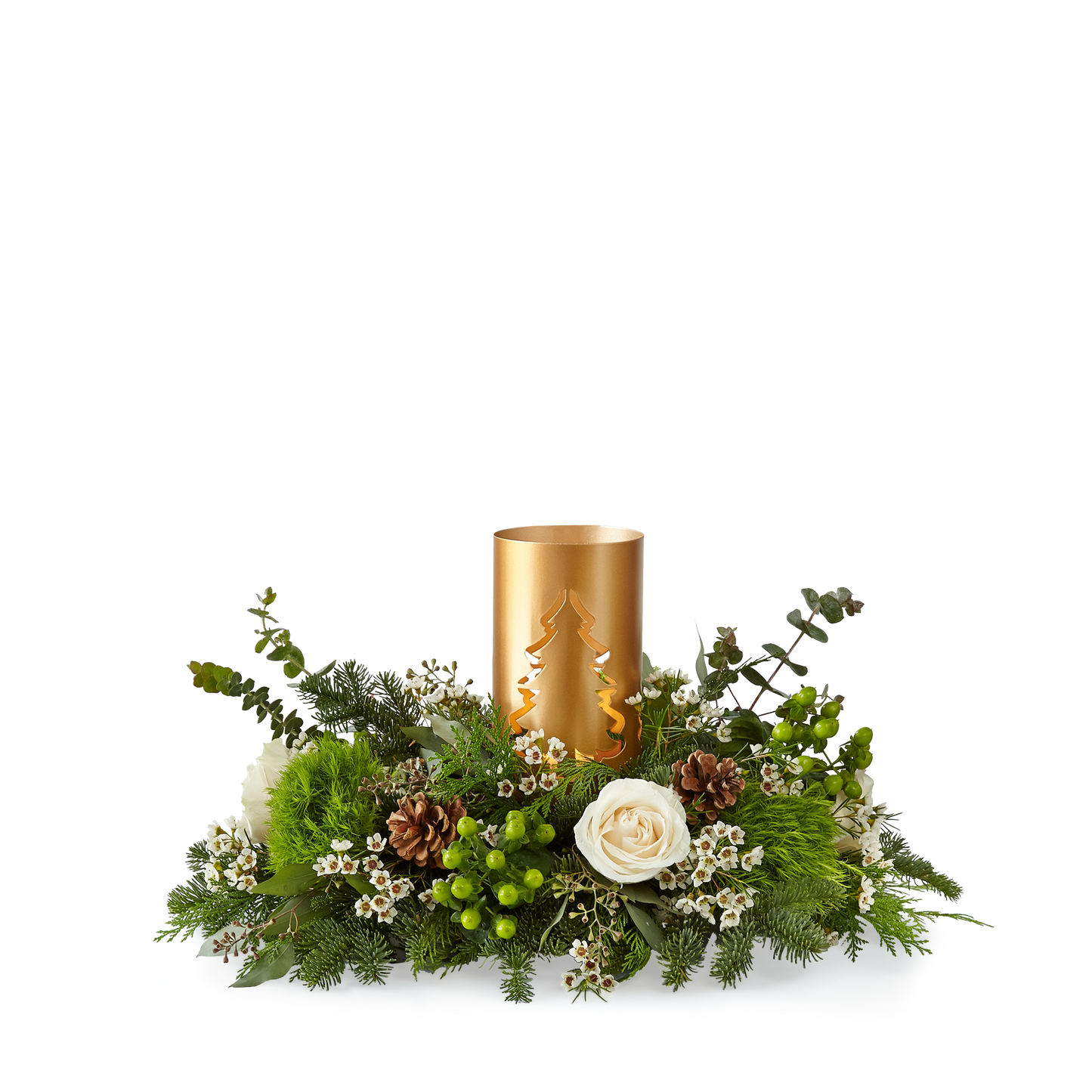 Centro de mesa de castañas asadas