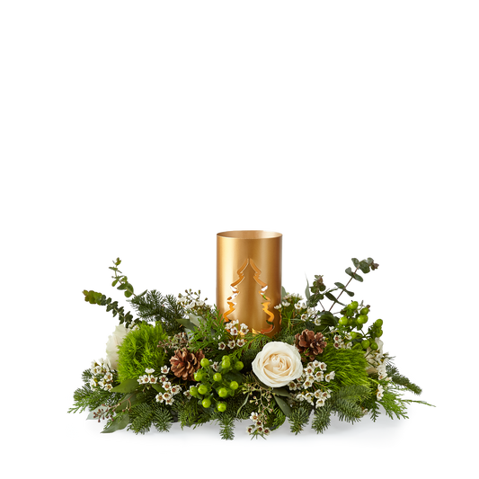 Centro de mesa de castañas asadas