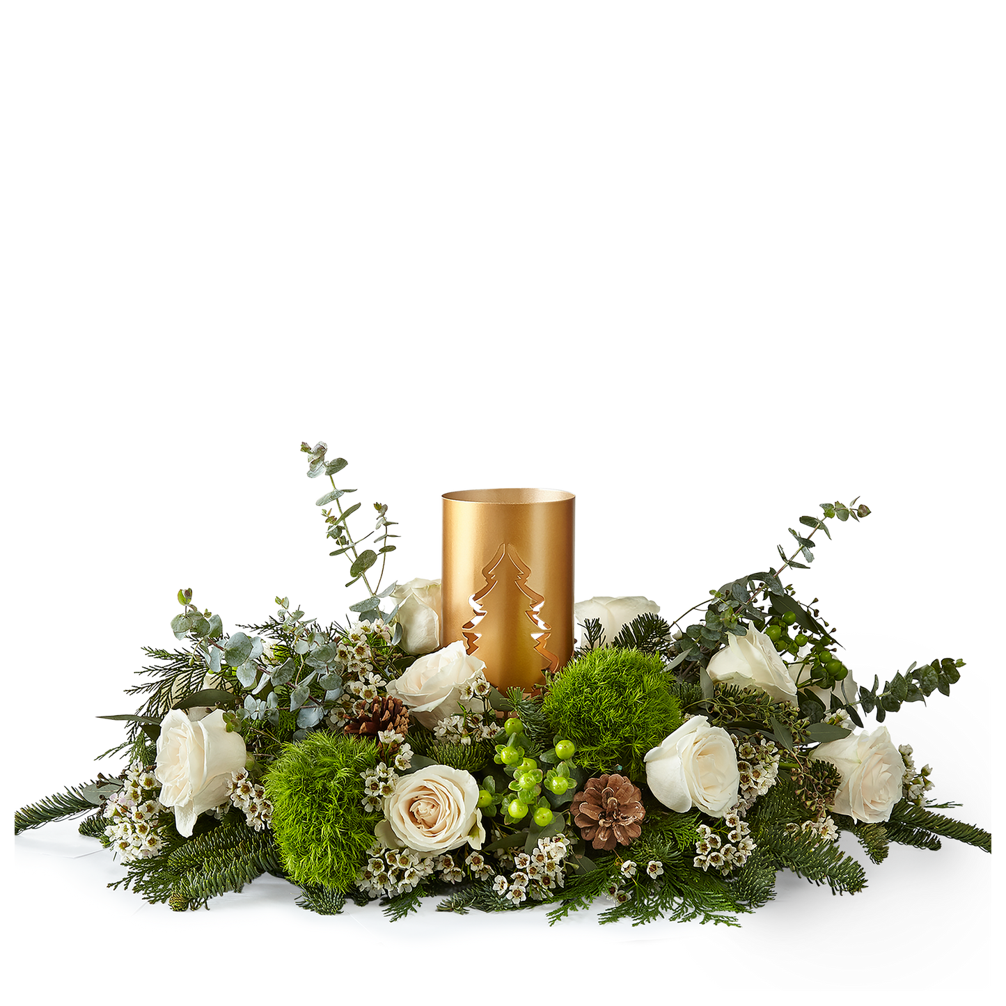 Centro de mesa de castañas asadas