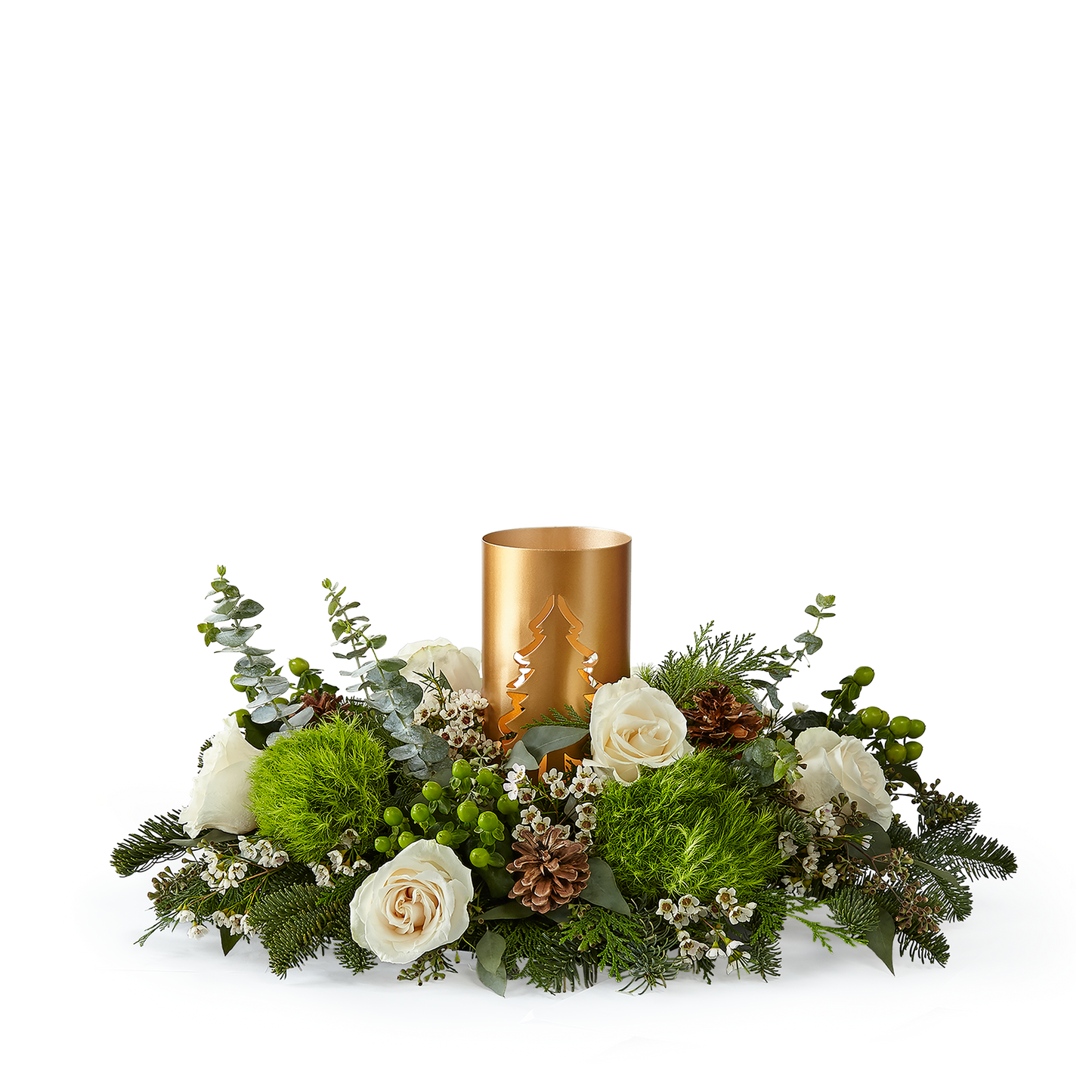 Centro de mesa de castañas asadas