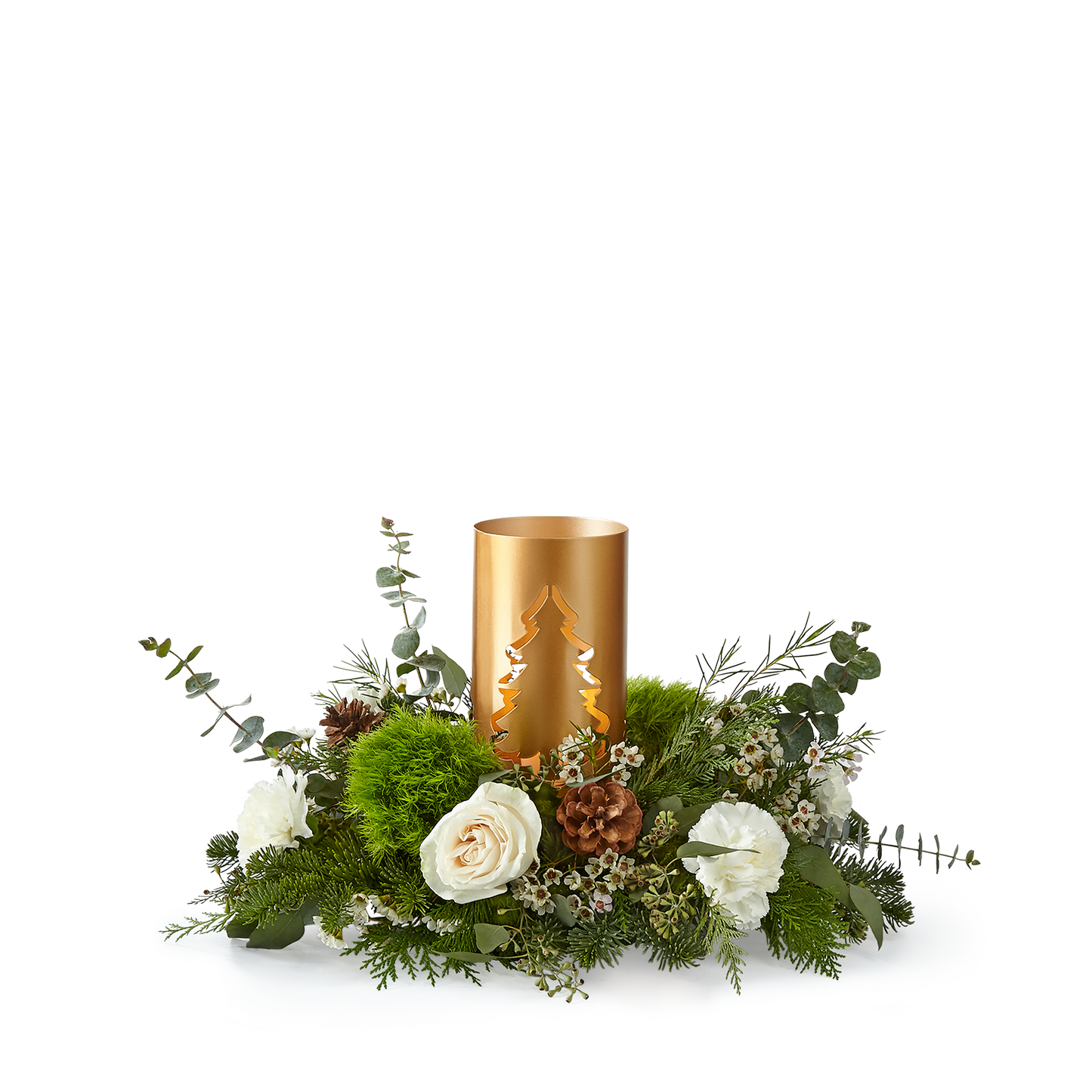 Centro de mesa de castañas asadas