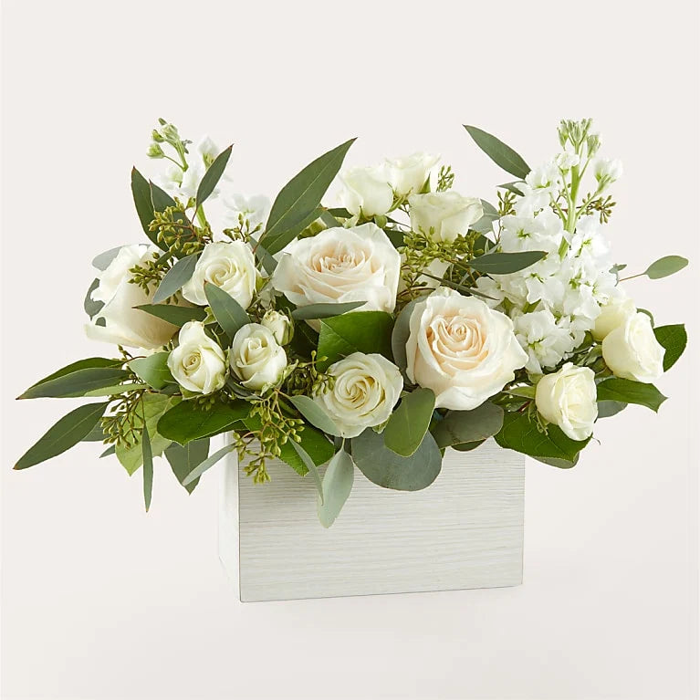 Fresh Linen Box Bouquet
