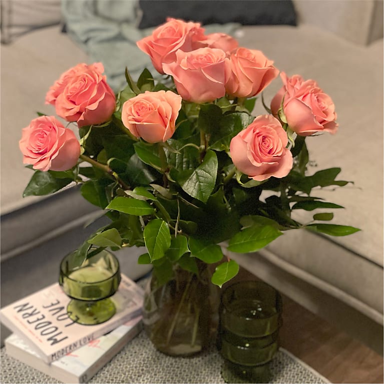 Long Stem Pink Rose Bouquet