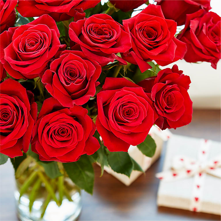 Fifty Long Stem Red Roses