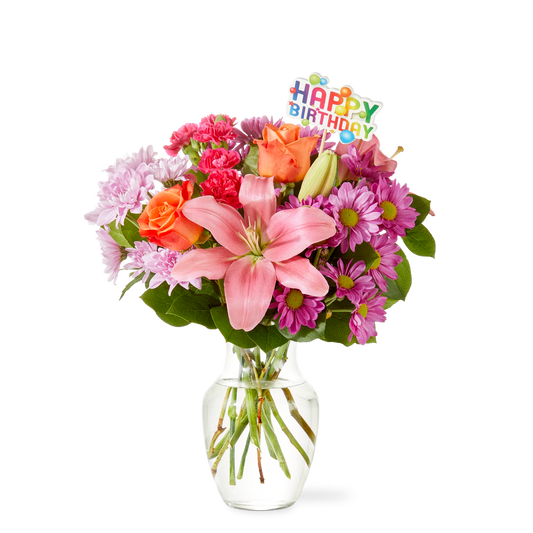 One and Only Bouquet & Happy Birthday Topper